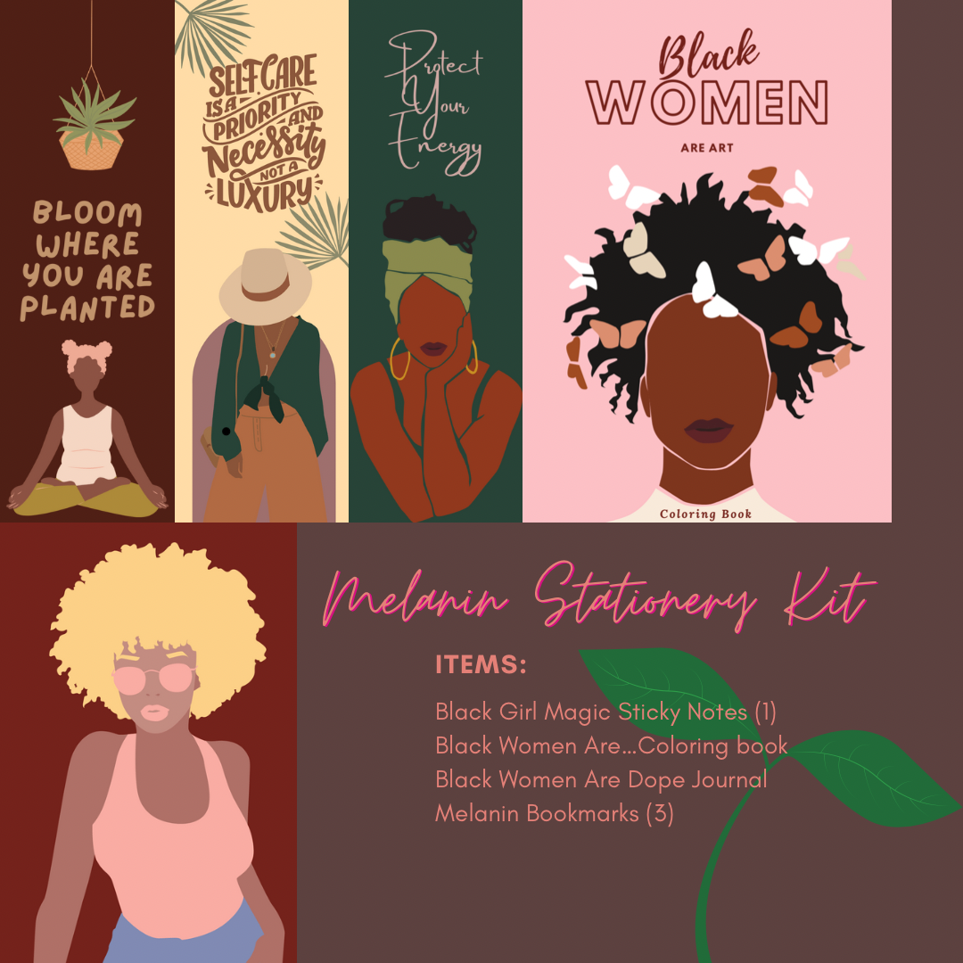 Melanin Self Care Stationery Kit